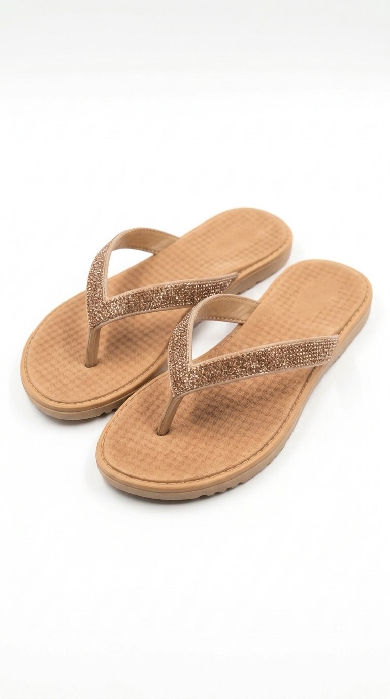 Rasteirinha HELEM Nude com Strass